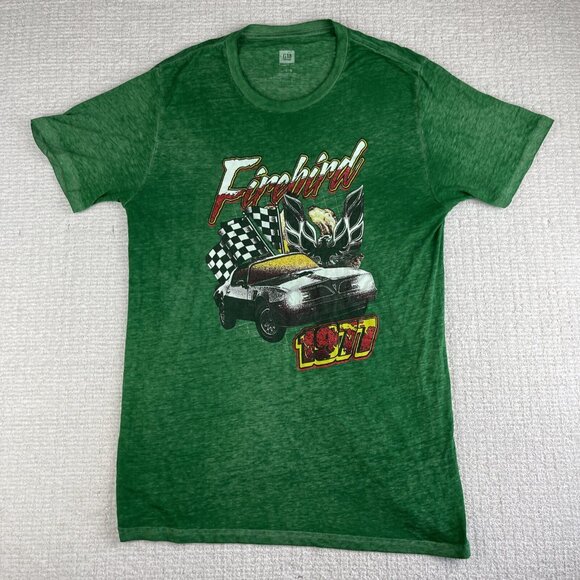 1977 Pontiac Firebird Green Printed GM T-Shirt Men’s Size L - Picture 1 of 16